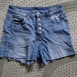 Denim Button-Fly Women's Shorts